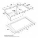 Кухонная мойка PAULMARK Platte PM807844-BS