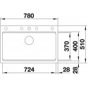 Кухонная мойка BLANCO ETAGON 8 белый (арт.525191)