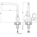 Смеситель GRANFEST GF-Z-5411 inox