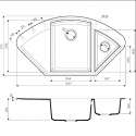 Кухонная мойка OMOIKIRI Sakaime 105C-GR (4993576)