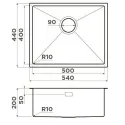 Кухонная мойка OMOIKIRI Taki 54-U/IF Nano-IN (4993034)