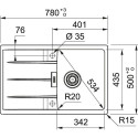 Мойка FRANKE CNG 611/211-78 черный матовый