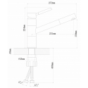 Смеситель FLORENTINA ФИТА FL грей 313.18L.1223.305