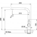 Смеситель FRANKE Neptune Evo spout черный матовый (115.0373.930)