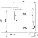 Смеситель FRANKE Neptune Evo nozzle черный матовый (115.0373.945)