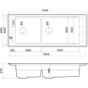 Кухонная мойка OMOIKIRI Sintesi Pro 114-2-WH (4997449)