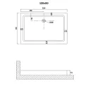 Душевой поддон NIAGARA NG-P1280-14Q