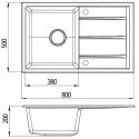 Кухонная мойка EMAR EMQ-1800.Q антрацит