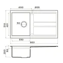 Кухонная мойка OMOIKIRI Kitagawa 86-WG (4993250)