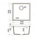 Кухонная мойка OMOIKIRI Bosen 44-U-BL (4993595)