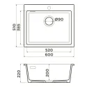 Кухонная мойка OMOIKIRI Omishima 60-DG Matt (4997544)