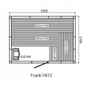 Финская сауна FRANK F872 КЕДР