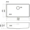 Кухонная мойка OMOIKIRI Omi 73-U/I-LG Ultra (4997562)