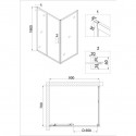 Душевое ограждение NIAGARA NG-82-9AB-A70B