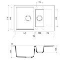 Мойка OMOIKIRI Daisen 78-2-BL Artgranit/черный 4993334