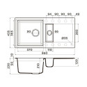 Кухонная мойка OMOIKIRI sakaime 86-2-GR (4993560)