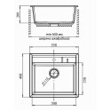 Кухонная мойка GRANFEST Quadro GF-Q560 черный