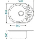 Кухонная мойка ALVEUS Ciklo 10 SAT-90-057X44-SS нержавеющая сталь 1123826