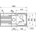 Кухонная мойка FRANKE SRX 651 сталь (101.0368.322)