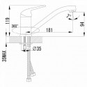 Смеситель LEMARK Plus Advance LM1204C хром