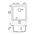 Кухонная мойка OMOIKIRI Bosen 47A-WH (4993817)