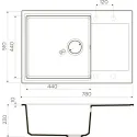 Кухонная мойка OMOIKIRI Daisen 78-LB-ES (4997497)