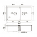 Кухонная мойка OMOIKIRI Kitagawa 86-2-GR (4993491)