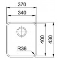 Мойка FRANKE 122.0204.647 anx 110 -34 3,5 ,вент.