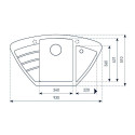 Кухонная мойка ZIGMUND & SHTAIN eckig 900 речной песок