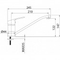 Смеситель MILARDO Meal M06SB00M05