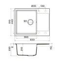 Кухонная мойка OMOIKIRI Daisen 65T-ES (4997213)