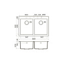 Кухонная мойка OMOIKIRI Bosen 80-2-GR (4993569)