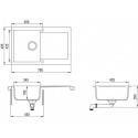 Мойка кухонная TEKA Clivo 45 B-TQ графит (art.40148001)