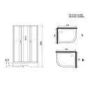 Душевая кабина NIAGARA NG-33194-14LBK