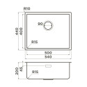 Кухонная мойка OMOIKIRI Tadzava 54-U/I-IN ULTRA 15 (4997116)