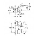 Смеситель GROHE Eurostyle 23722LS3 белый