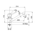 Смеситель для мойки FRANKE Sinta (115.0303.605) миндаль