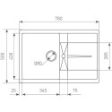 Мойка ZIGMUND & SHTAIN RECHTECK 780 речной песок