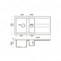 Кухонная мойка OMOIKIRI Kitagawa 100-2-WH 4993803 белый