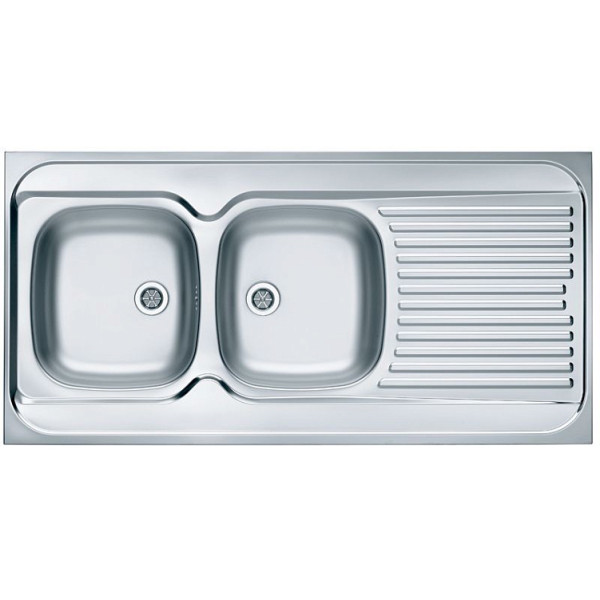 Кухонная мойка ALVEUS Classic 100 NAT-60 1200X600 левая (в комплекте с сифоном)