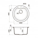 Кухонная мойка OMOIKIRI Yasugata 48R-GR (4993547)