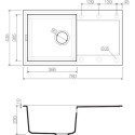 Кухонная мойка OMOIKIRI Sakaime 78-LB-PL Tetogranit/платина (4993907)