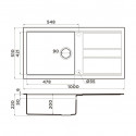 Кухонная мойка OMOIKIRI Kitagawa 100-WG (4993251)