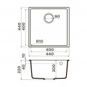 Кухонная мойка OMOIKIRI Bosen 44-U-BE (4993596)