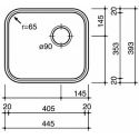 Кухонная мойка REGINOX r18 4035 lux osk (c/box)