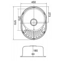 Кухонная мойка EMAR ЕМ-5745 Electrolize