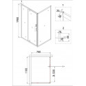 Душевое ограждение NIAGARA NG-43-11AG-A70G