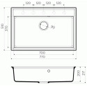 Кухонная мойка OMOIKIRI Daisen 77-GR (4993628)