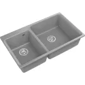 Кухонная мойка RIVELATO AXEL 90D grigio metallizzato