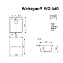 Кухонная мойка WEISSGAUFF WG 46001 White